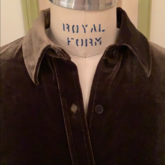 Velvet button down - Picture 4 of 5